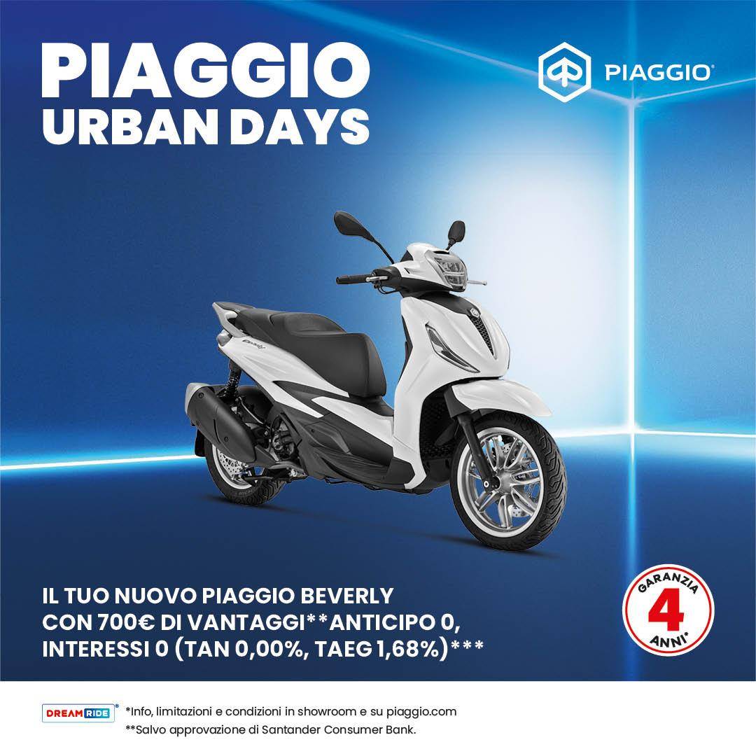 Per questo mese, Piaggio Beverly tuo con 700 € di vantaggi + FINANZIAMENTO TASSO 0 E ANTICIPO 0!