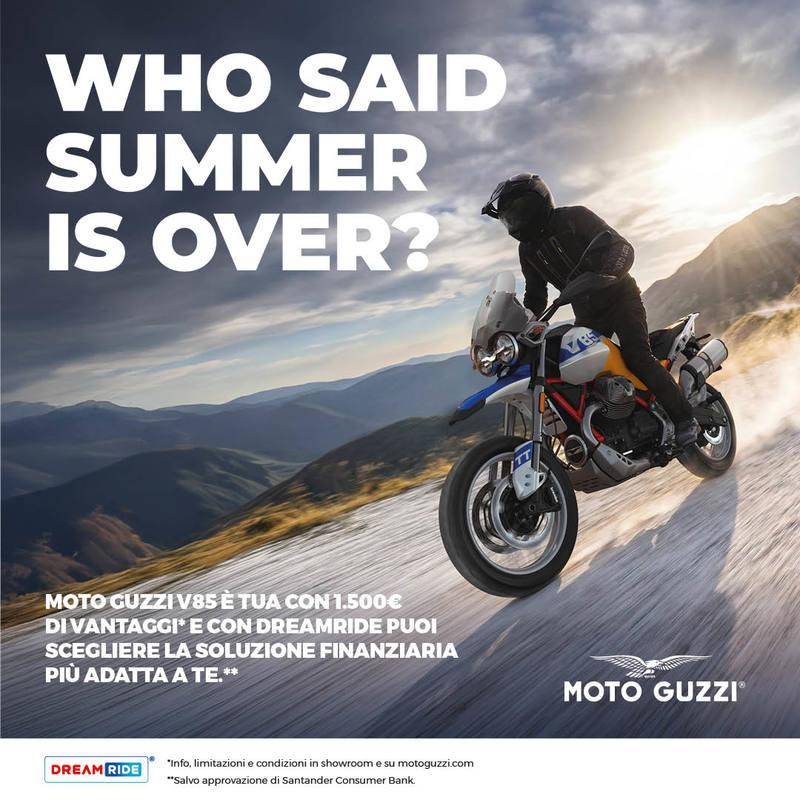 Per questo mese, Moto Guzzi V85 tua con 1.500 € di vantaggi.