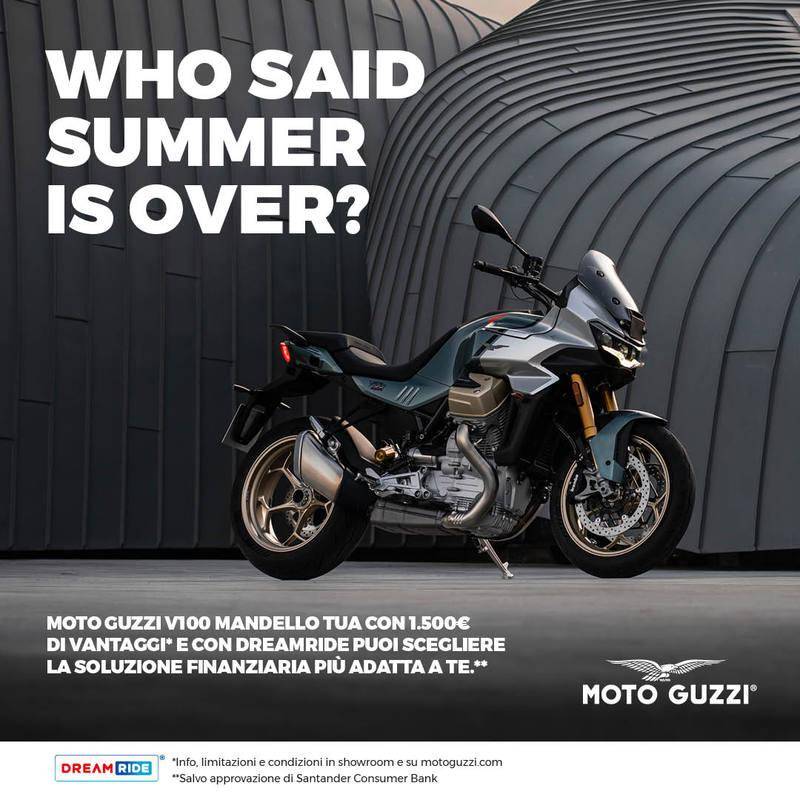 Per questo mese, Moto Guzzi V100 Mandello tua con 1.500 € di vantaggi!
