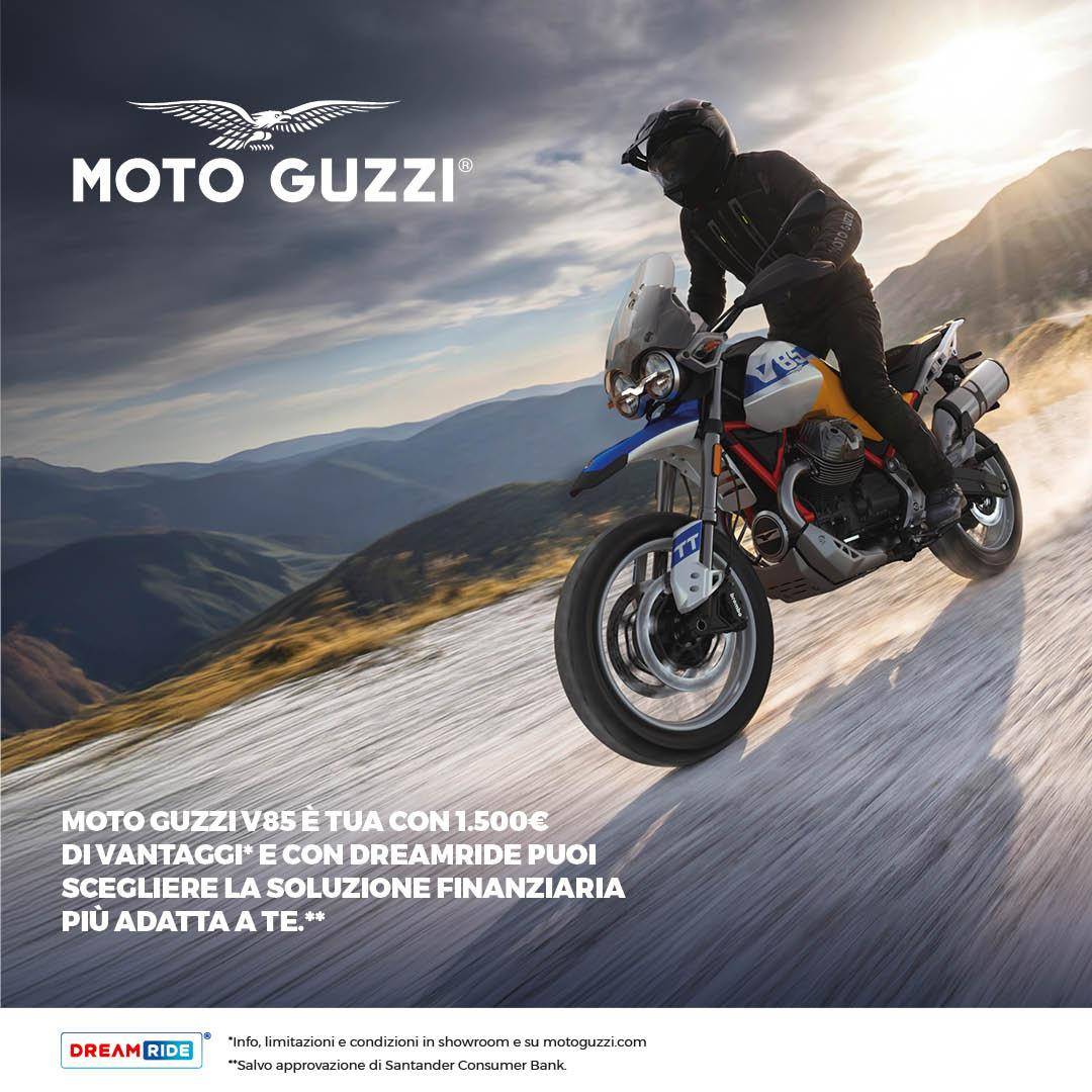 Per questo mese, Moto Guzzi V85 tua 1.500 € di vantaggi!