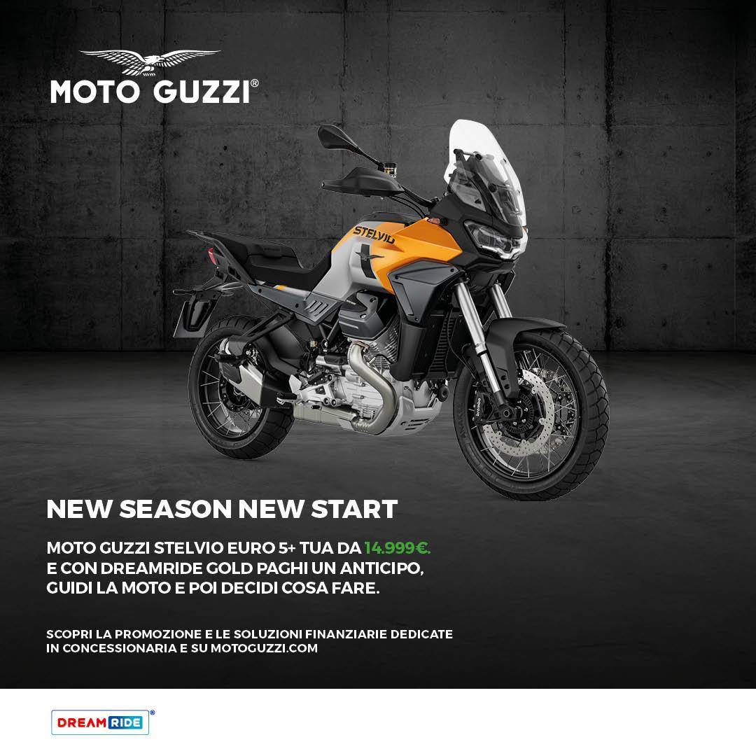 Per questo mese, Moto Guzzi Stelvio* tua a partire da 14.999€!