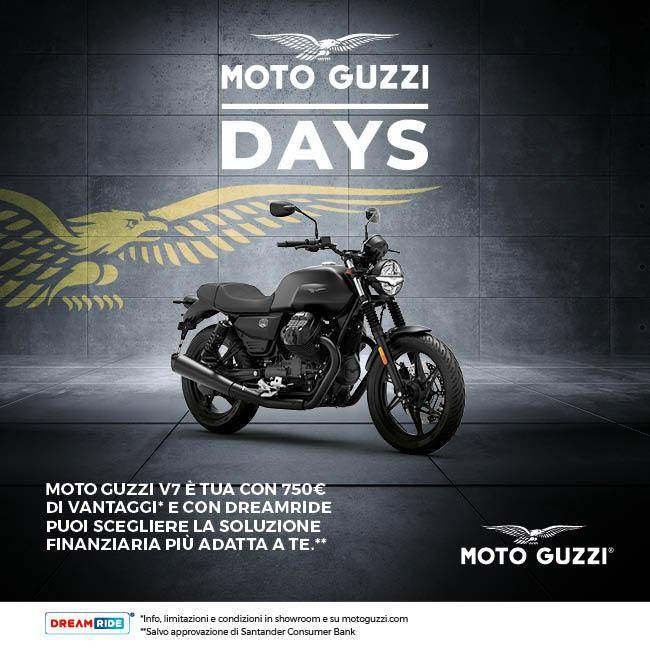 Per questo mese, Moto Guzzi V7 tua con 750 € di vantaggi!