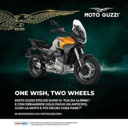 Per questo mese, Moto Guzzi Stelvio* tua a partire da 14.999€!