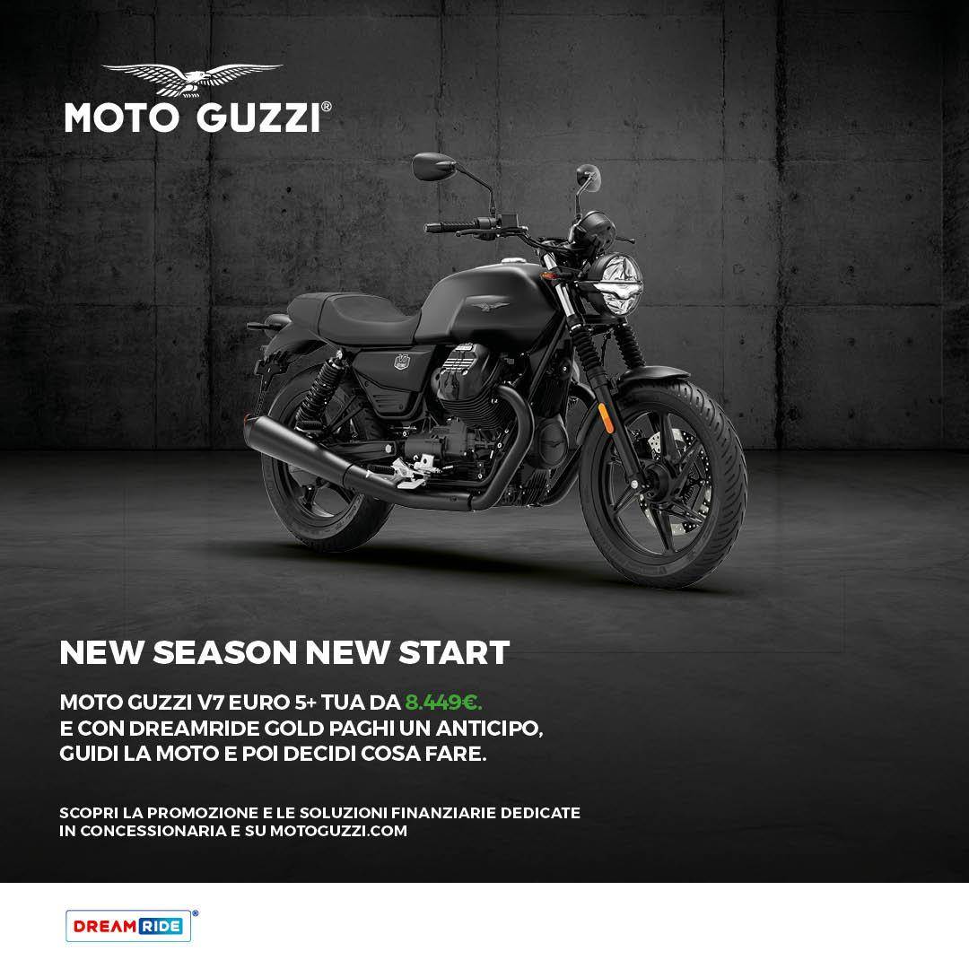 Per questo mese, Moto Guzzi V7 tua a partire da 8.449 €!