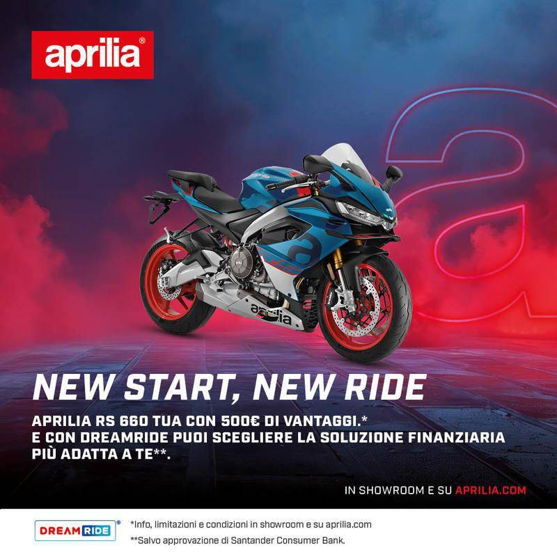 Per questo mese, 500 € di vantaggi su RS 660!