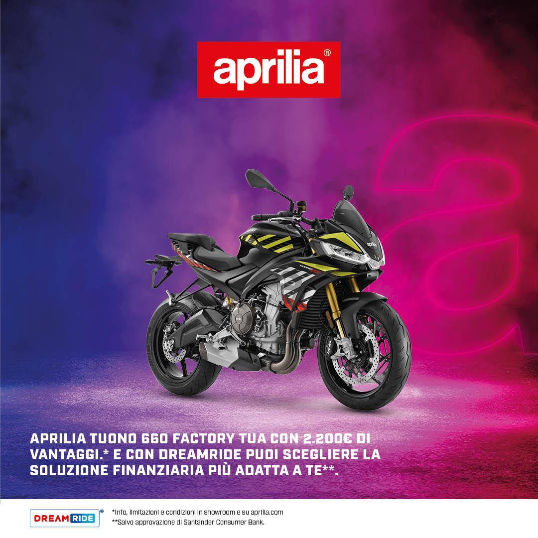 Per questo mese, non perderti 2.200€ di vantaggi suTuono 660 Factory!