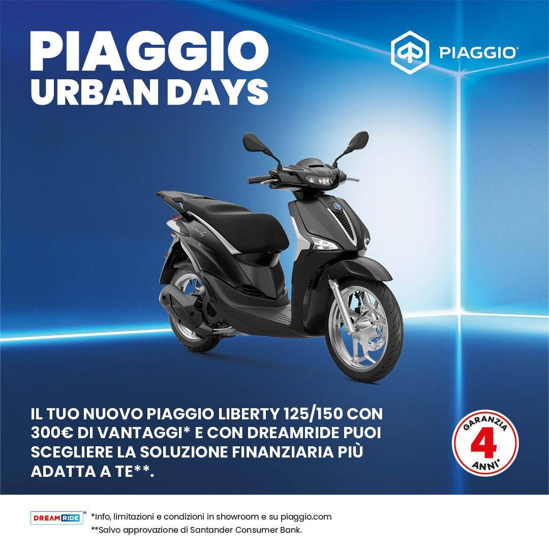 Per questo mese, 300 € di vantaggi sulla gamma Piaggio Liberty!