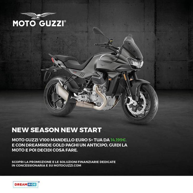 Per questo mese, Moto Guzzi V100 Mandello tua a partire da 14.199€!